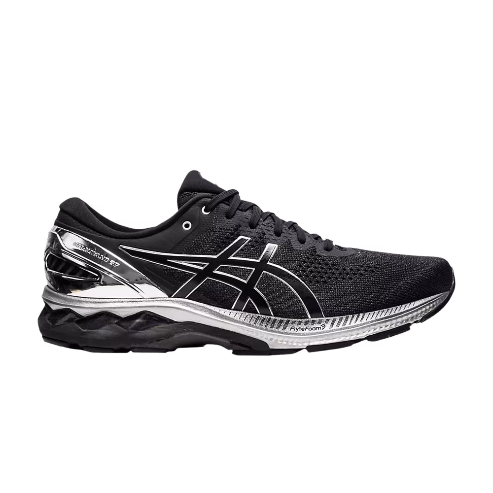 Asics Gel Kayano 27 Platinum Black Pure Silver