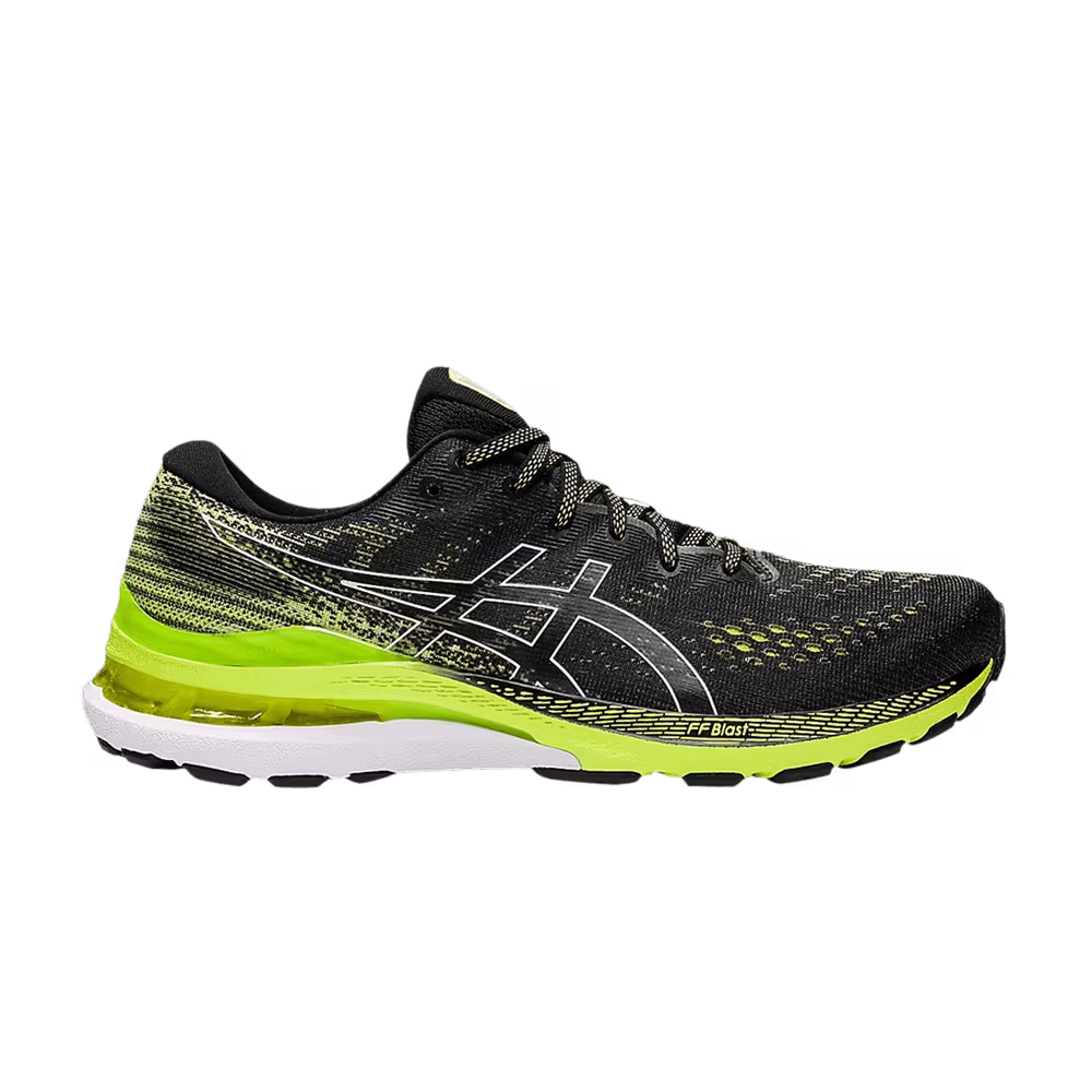 Asics Gel Kayano 28 Black Hazard Green