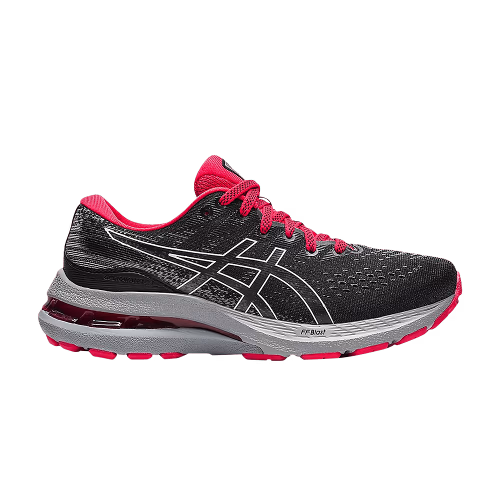 Asics Gel Kayano 28 GS Black Electric Red