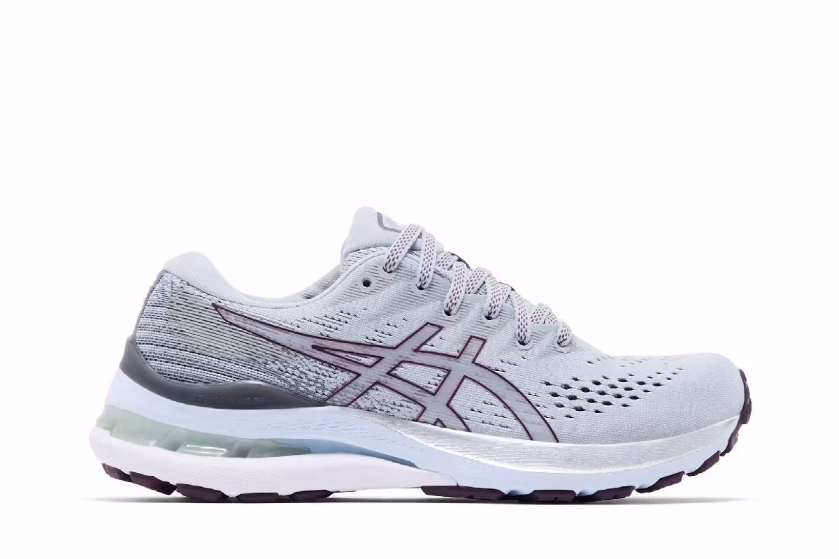ASICS Women's Gel Kayano 28 Piedmont Grey Deep Plum, view 2
