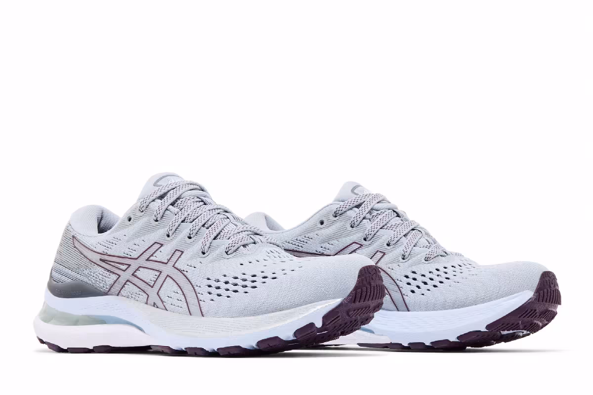 ASICS Women's Gel Kayano 28 Piedmont Grey Deep Plum, view 9