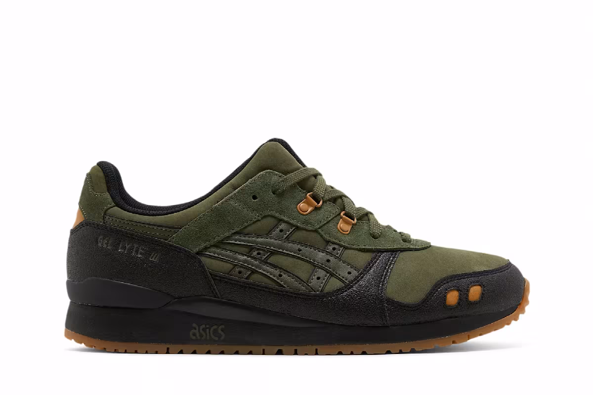 ASICS Gel Lyte 3 Olive Black, view 2