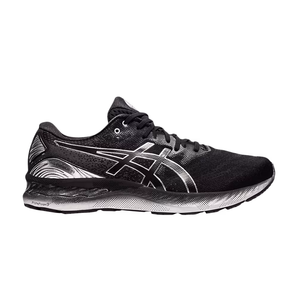 ASICS Gel Nimbus 23 Platinum Black Pure Silver