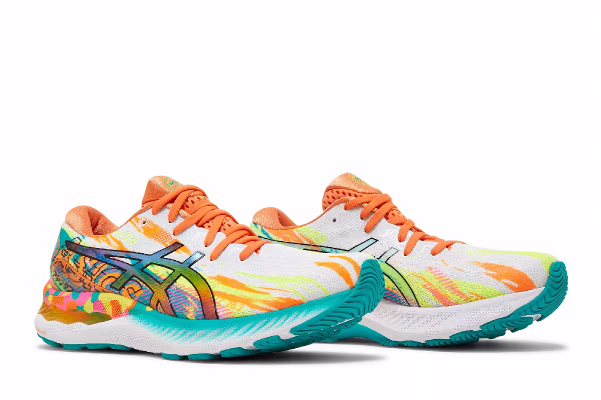 Asics Women's Gel Nimbus 23 Color Injection Pack - Hot Pink Sour Yuzu, view 9