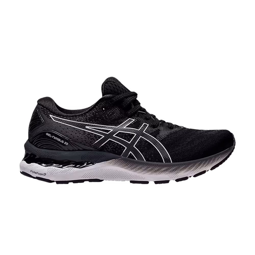 Asics Women's Gel Nimbus 23 Wide Black White