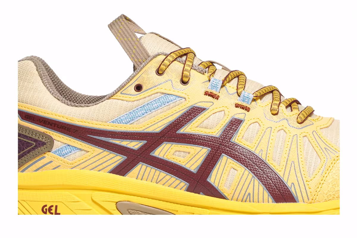 Kiko Kostadinov x ASICS HN1-S Gel Venture 7 Yellow, view 3