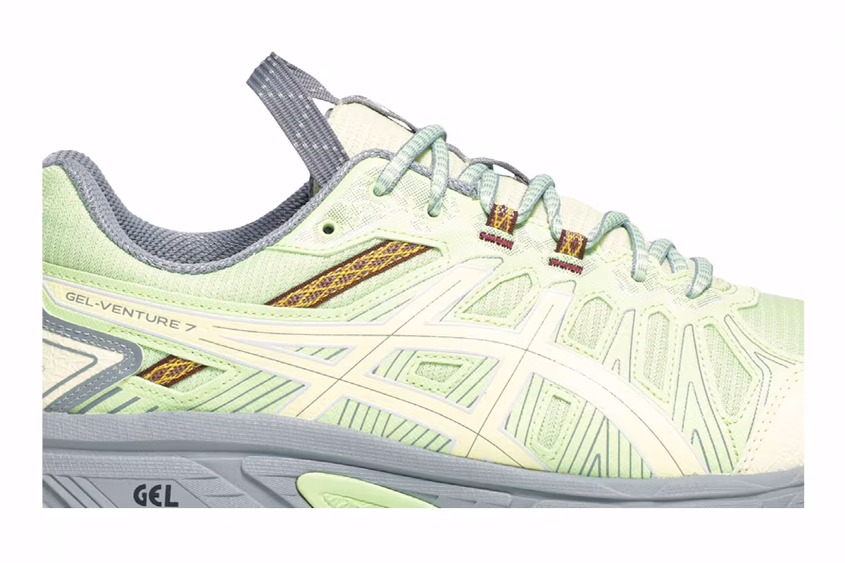 Kiko Kostadinov x ASICS HN1-S Gel Venture 7 Lime Green, view 3