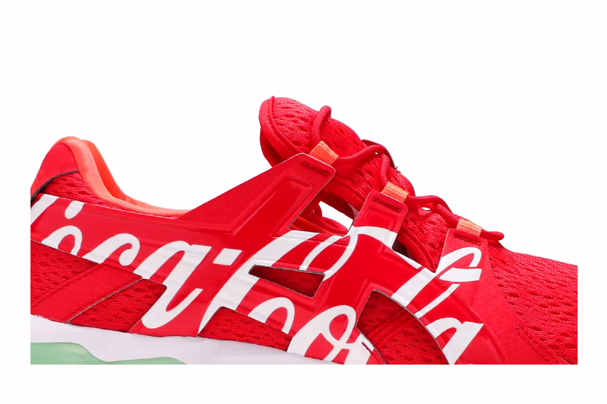 Coca-Cola x ASICS Gel Quantum 90 Red, view 3