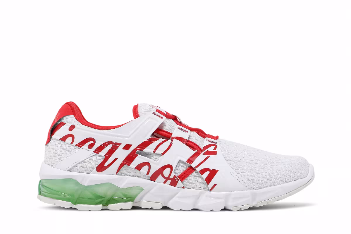 Coca-Cola x ASICS Gel Quantum 90 White, view 2