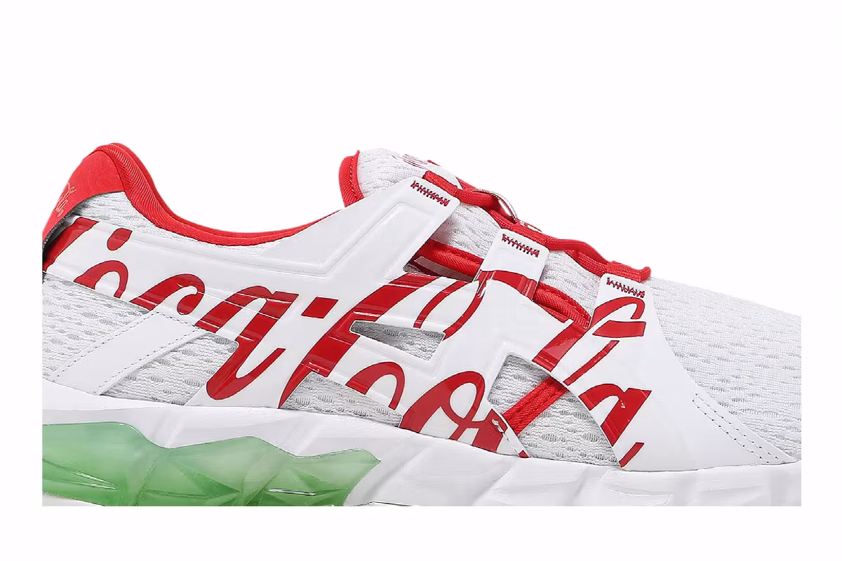 Coca-Cola x ASICS Gel Quantum 90 White, view 3