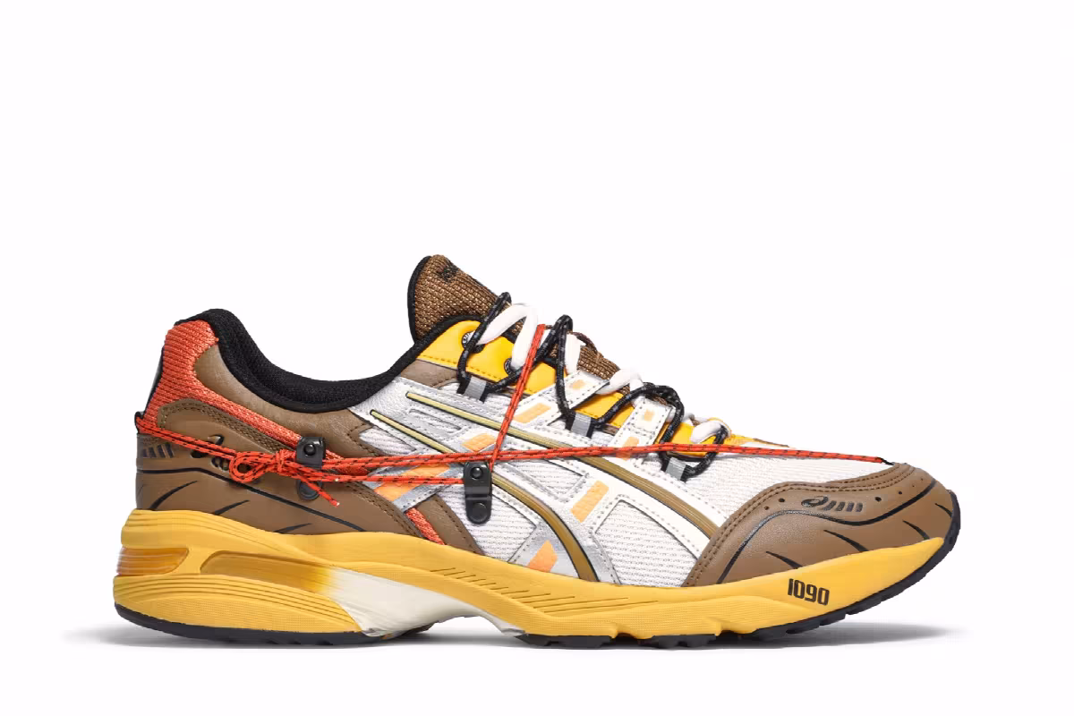 Andersson Bell x ASICS Gel 1090 White Orange, view 2