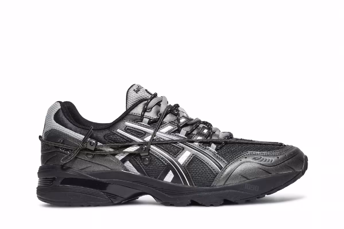 Andersson Bell x ASICS Gel 1090 Black Silver, view 2