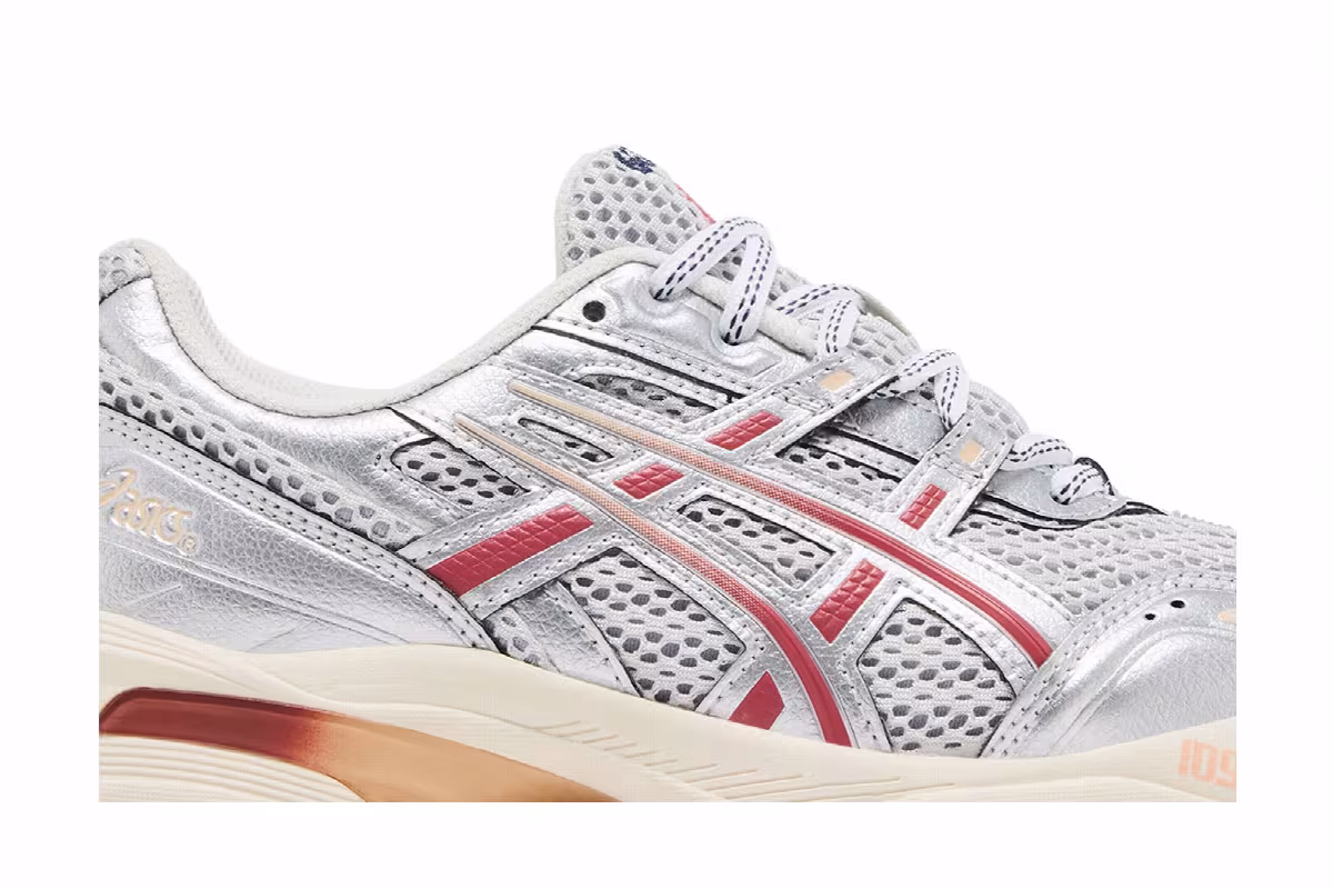 Sneakersnstuff x ASICS Women's Gel 1090 Pure Silver Salmon, view 3