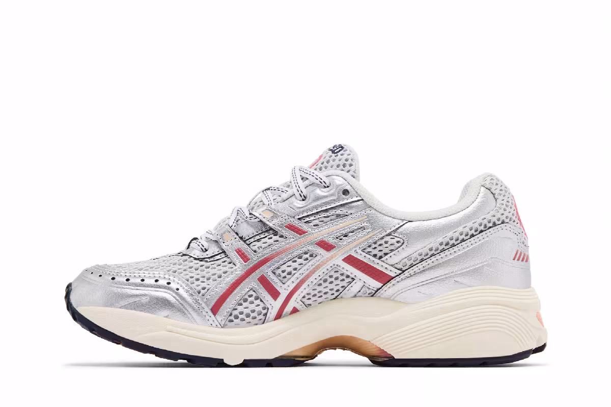 Sneakersnstuff x ASICS Women's Gel 1090 Pure Silver Salmon, view 4