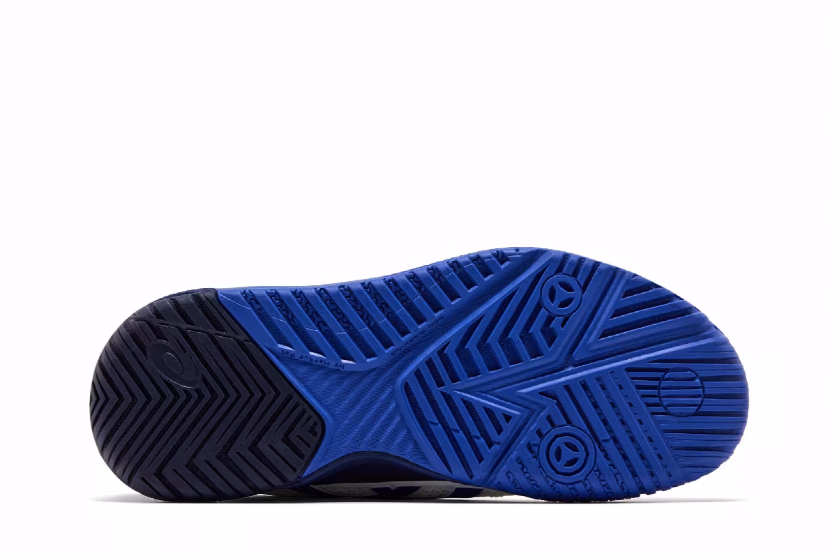 ASICS Women's Gel Resolution 8 White Lapis Lazuli Blue, view 5