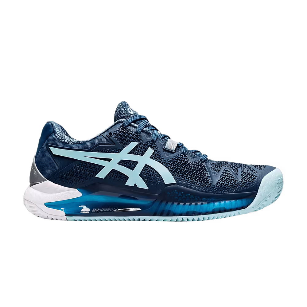 Asics Women's Gel Resolution 8 Clay Light Indigo Clear Blue