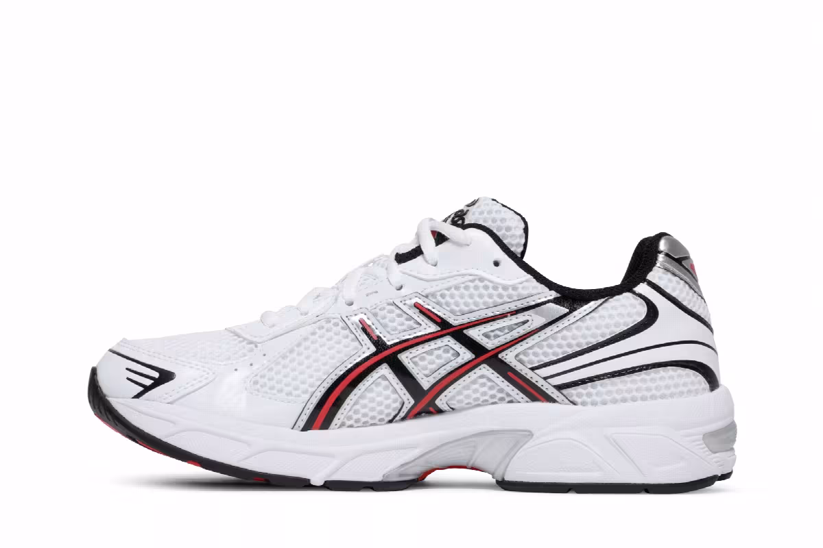 ASICS Gel 1130 White Electric Red, view 4