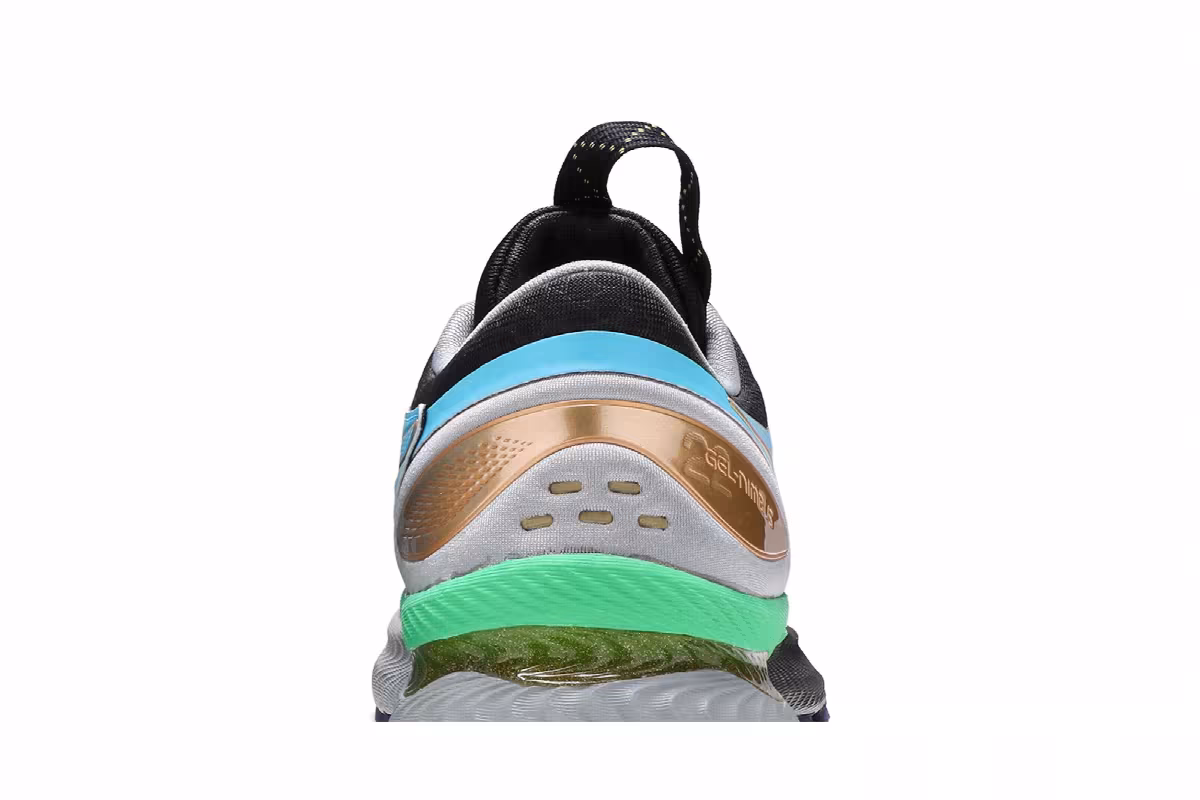 Kiko Kostadinov x ASICS Women's FN1-S Gel Nimbus 22 Stone Grey Blue, view 8