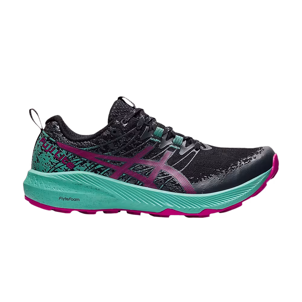Asics Women's Fuji Lite 2 Black Fuchsia Red