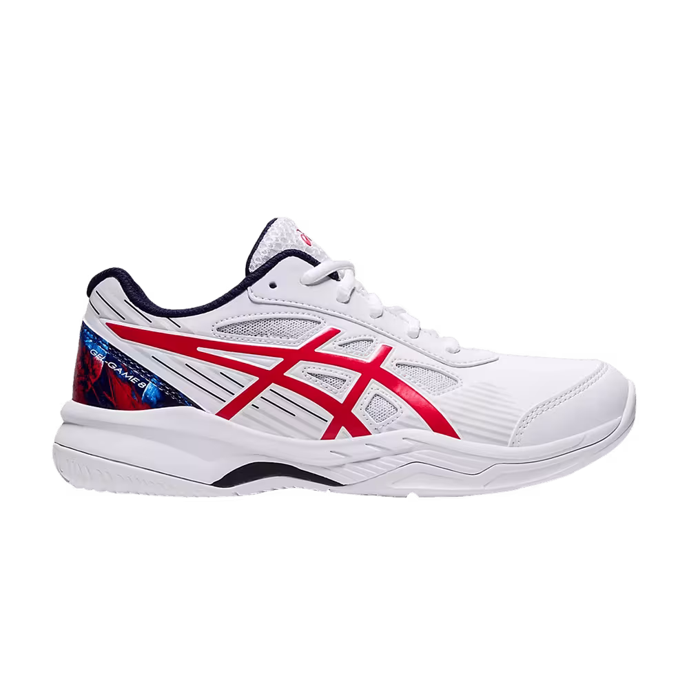 Asics Gel Game 8 LE GS White Classic Red