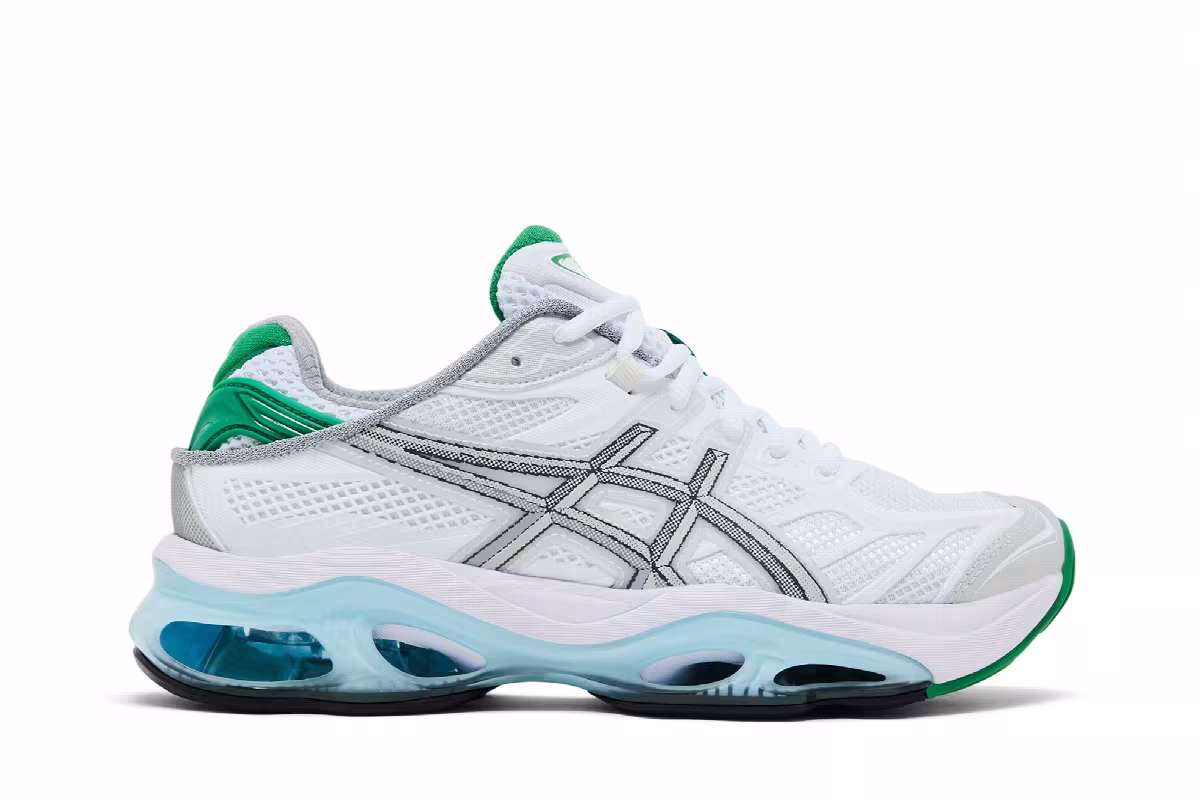 Hidden NY x ASICS Gel Kinetic 2.0 White Green Blue, view 2