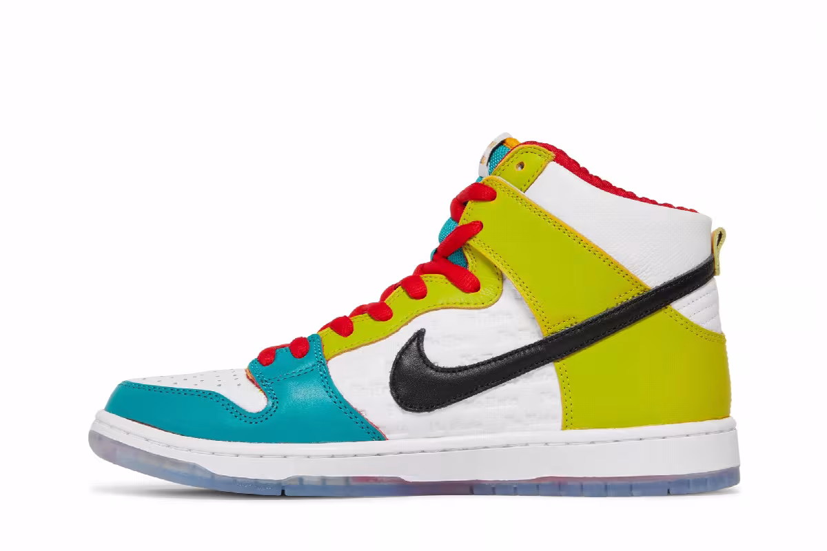 froSkate x Nike Dunk High SB All Love No Hate, view 4