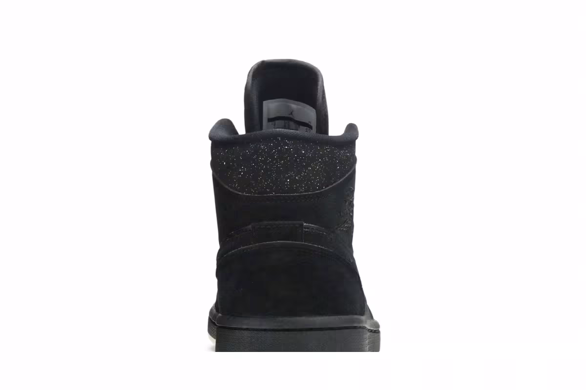Women's Air Jordan 1 Mid Black Glitter, view 8