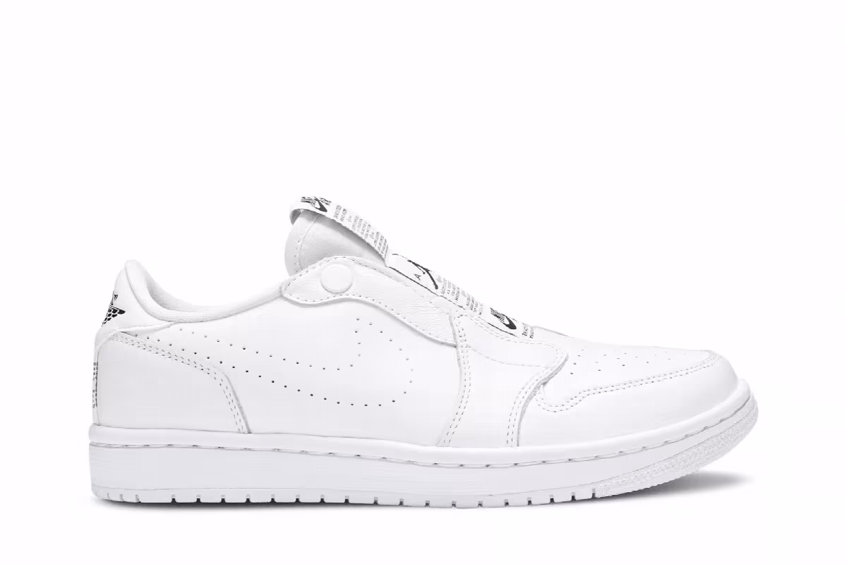 Women's Air Jordan 1 Low Slip White, view 2