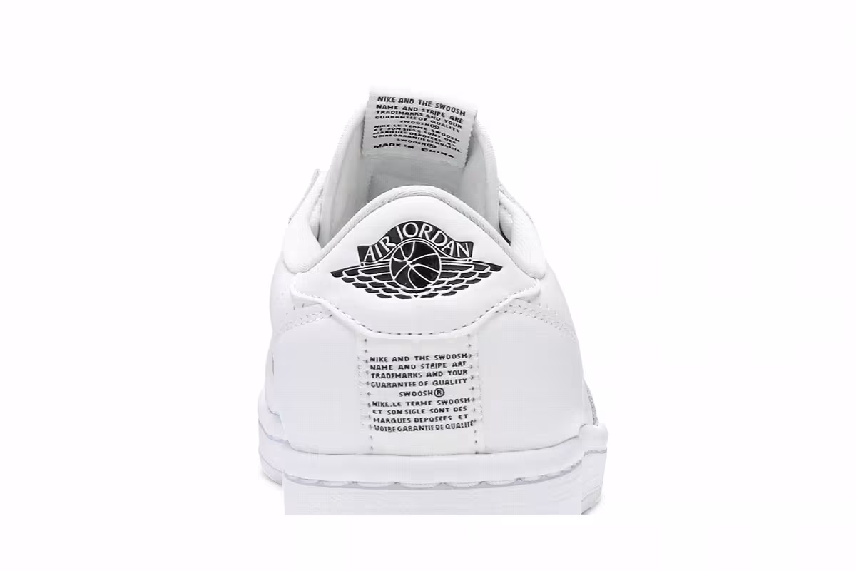 Women's Air Jordan 1 Low Slip White, view 8