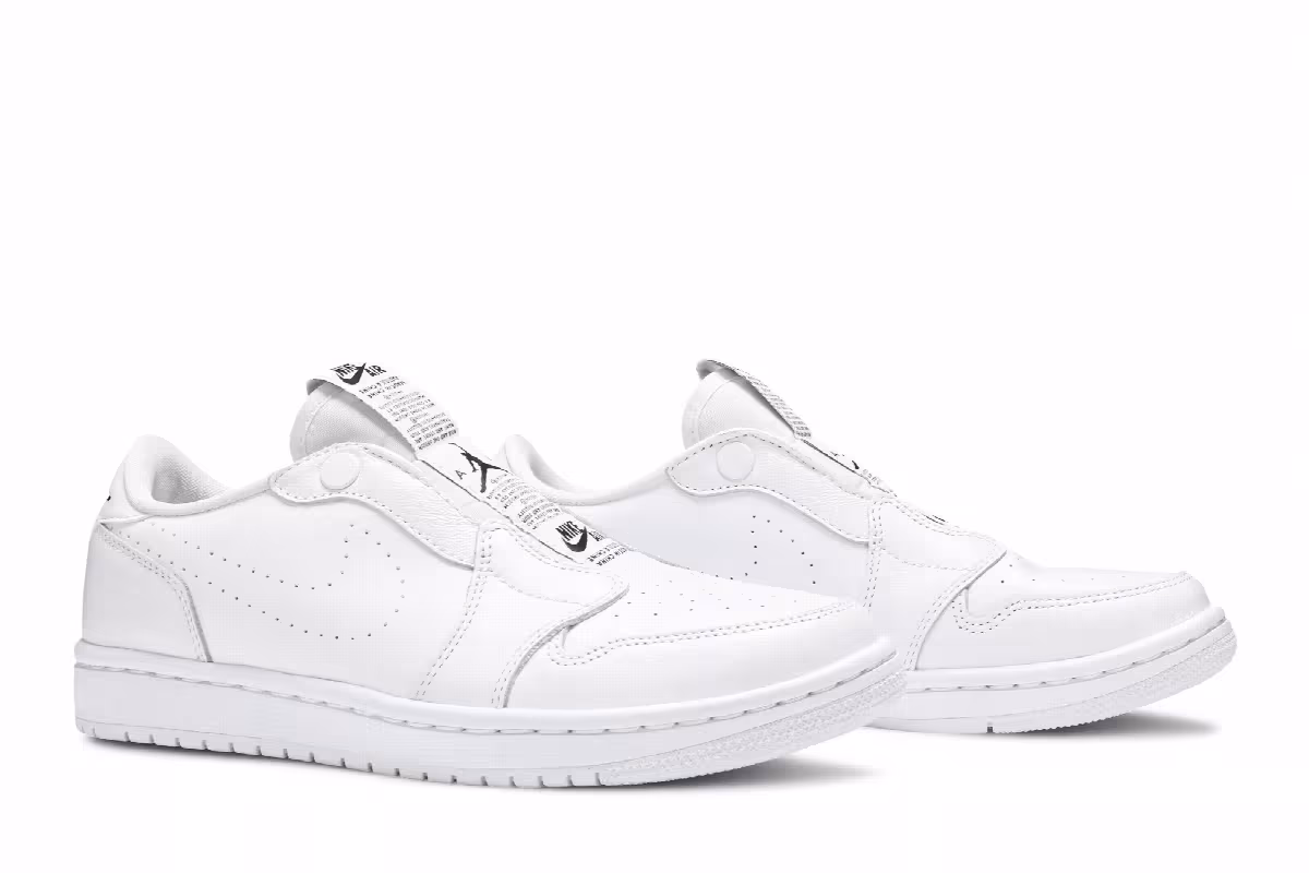 Women's Air Jordan 1 Low Slip White, view 9