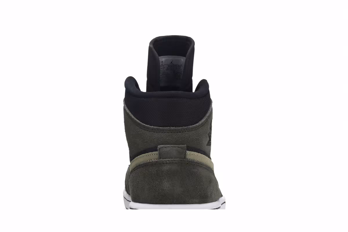 Women's Air Jordan 1 Mid Olive, view 8