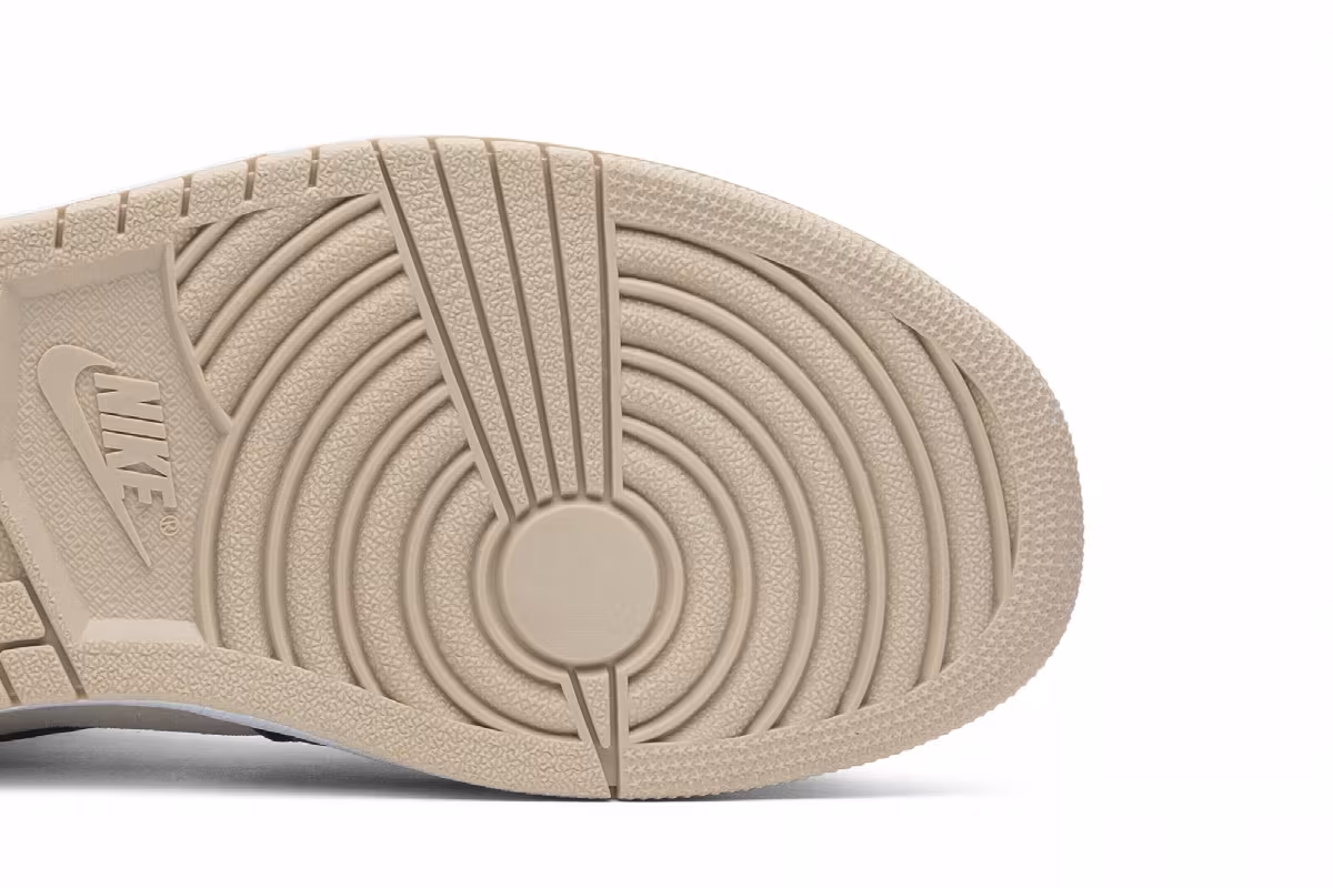 Women's Air Jordan 1 High Navy Cream, view 6