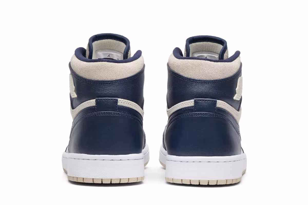 Women's Air Jordan 1 High Navy Cream, view 7