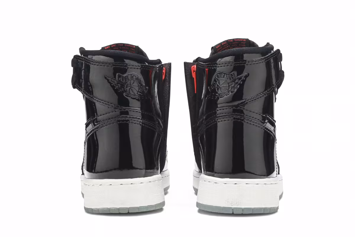 Women's Air Jordan 1 Rebel XX Black Patent, view 7