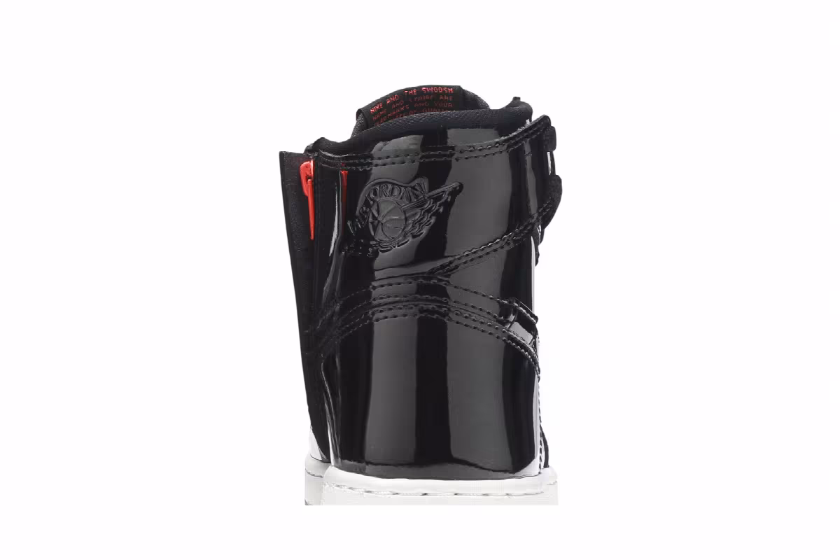 Women's Air Jordan 1 Rebel XX Black Patent, view 8