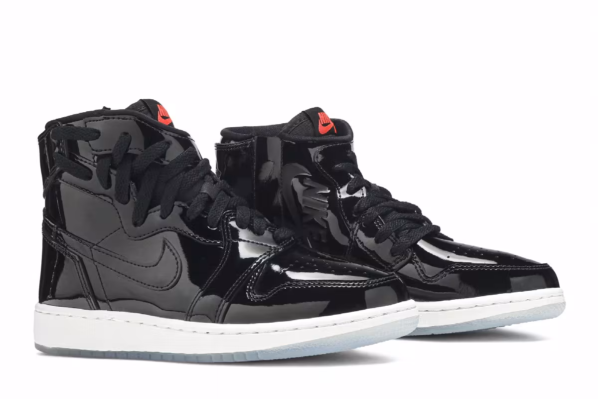 Women's Air Jordan 1 Rebel XX Black Patent, view 9