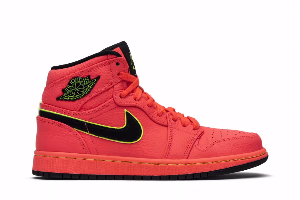 Women's Air Jordan 1 High Premium Hot Punch, view 2