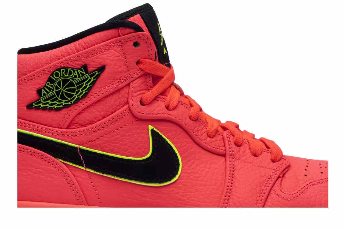 Women's Air Jordan 1 High Premium Hot Punch, view 3