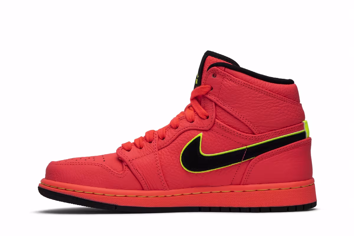 Women's Air Jordan 1 High Premium Hot Punch, view 4