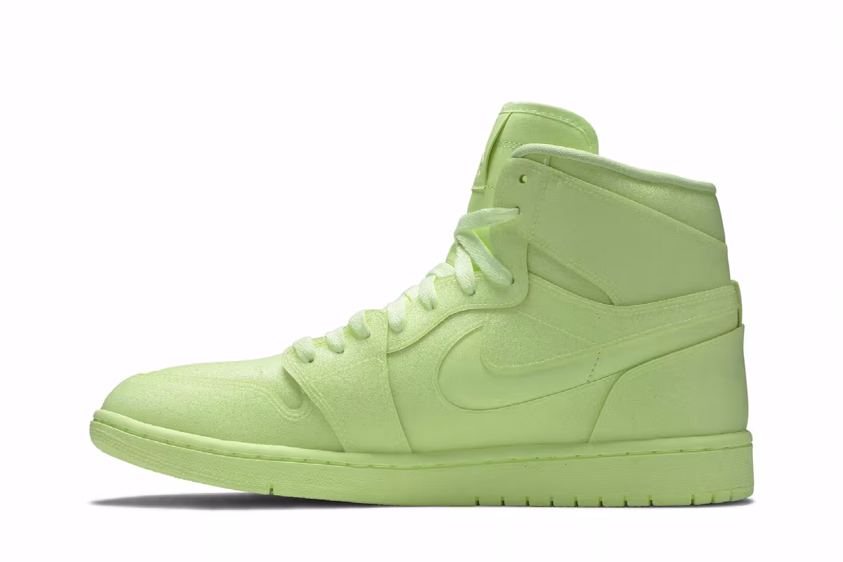 Women's Air Jordan 1 High PRM Barely Volt, view 4