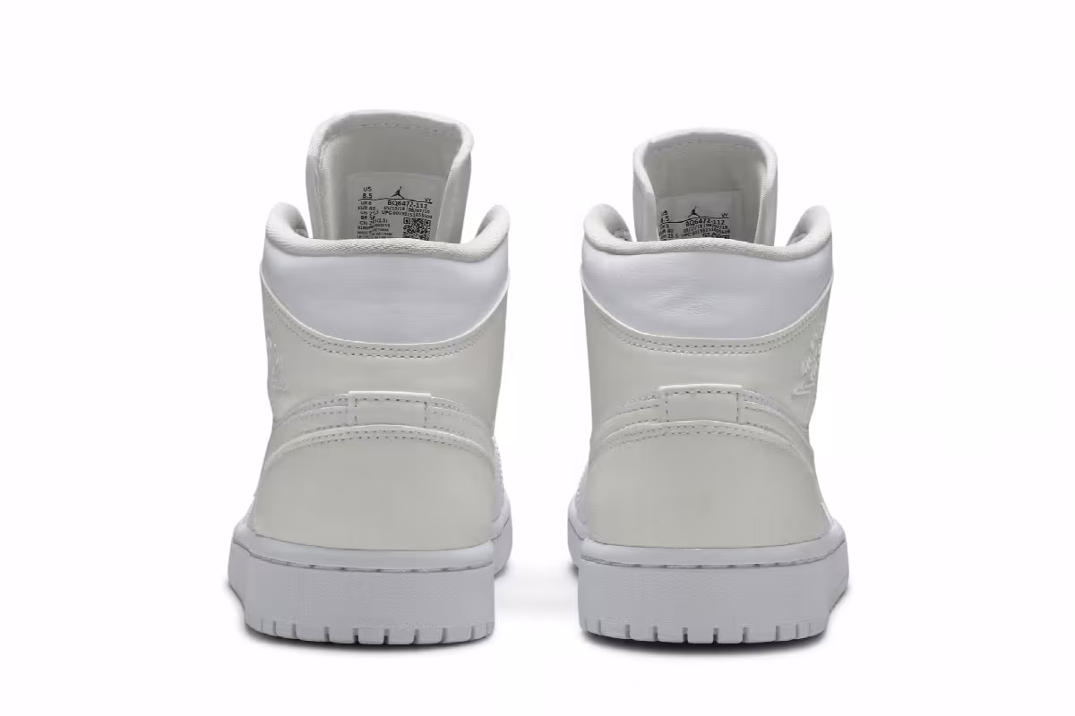 Women's Air Jordan 1 Mid White Ivory, view 7