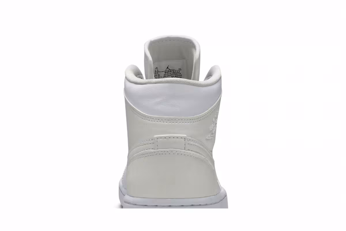 Women's Air Jordan 1 Mid White Ivory, view 8
