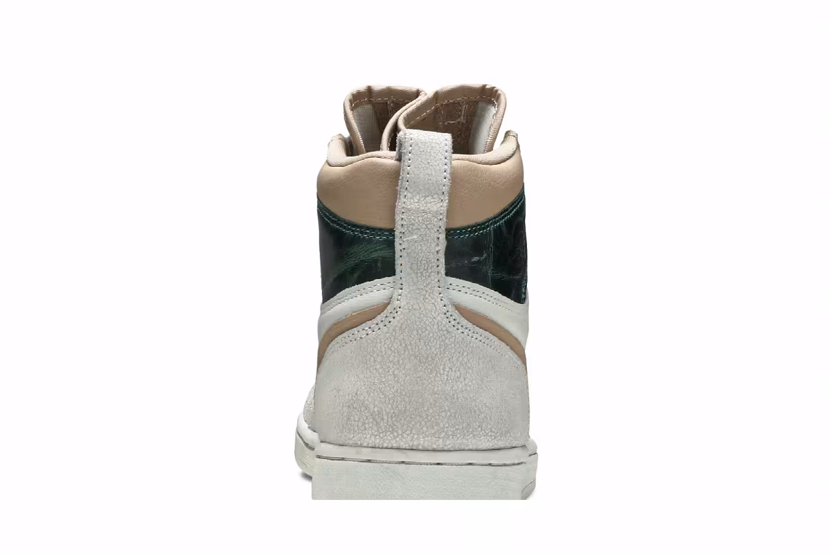 Women's Air Jordan 1 High Zip Mystic Green, view 8