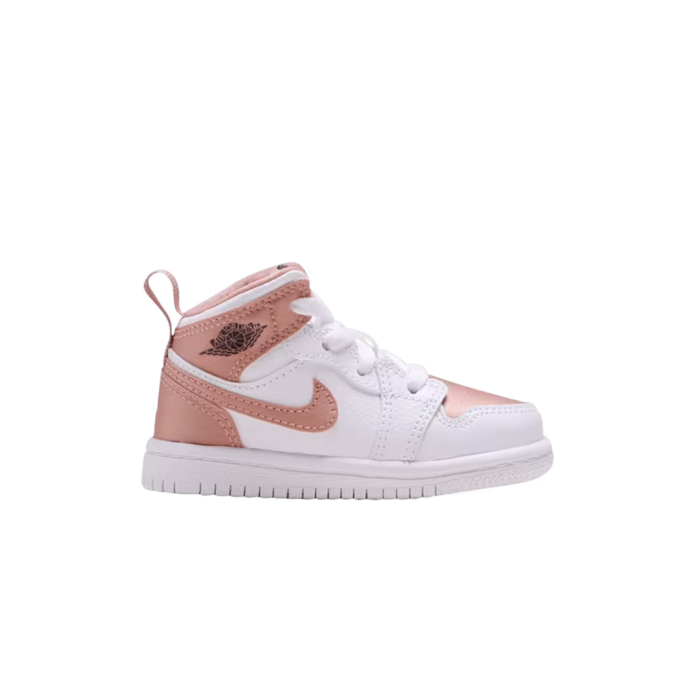 Air Jordan 1 Mid TD White Rose Gold
