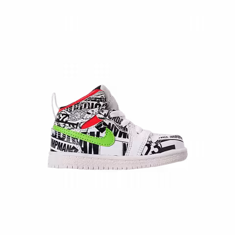 Air Jordan 1 Mid TD 'Over-Print Logos'
