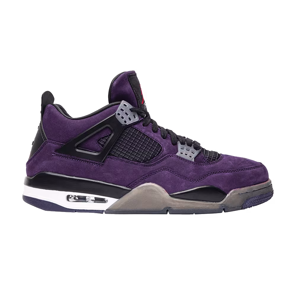 Travis Scott x Air Jordan 4 Purple Suede - White Midsole