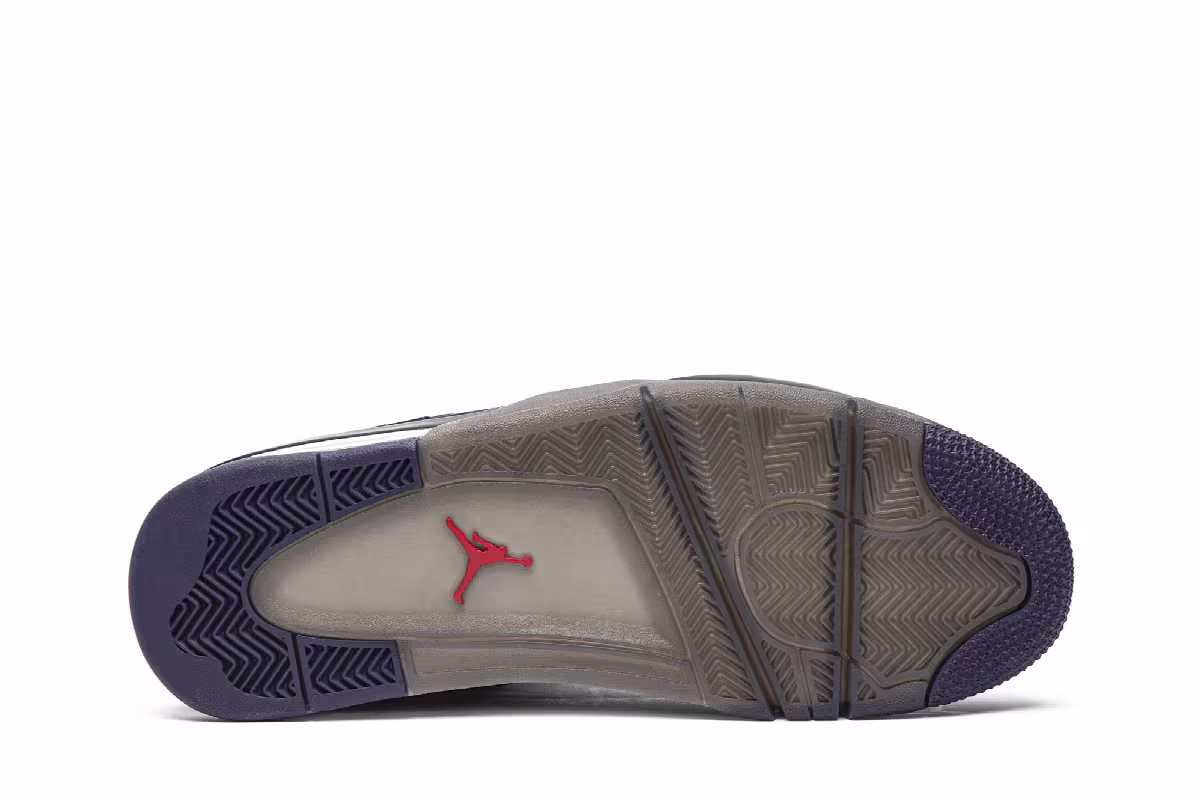 Travis Scott x Air Jordan 4 Purple Suede - White Midsole, view 6