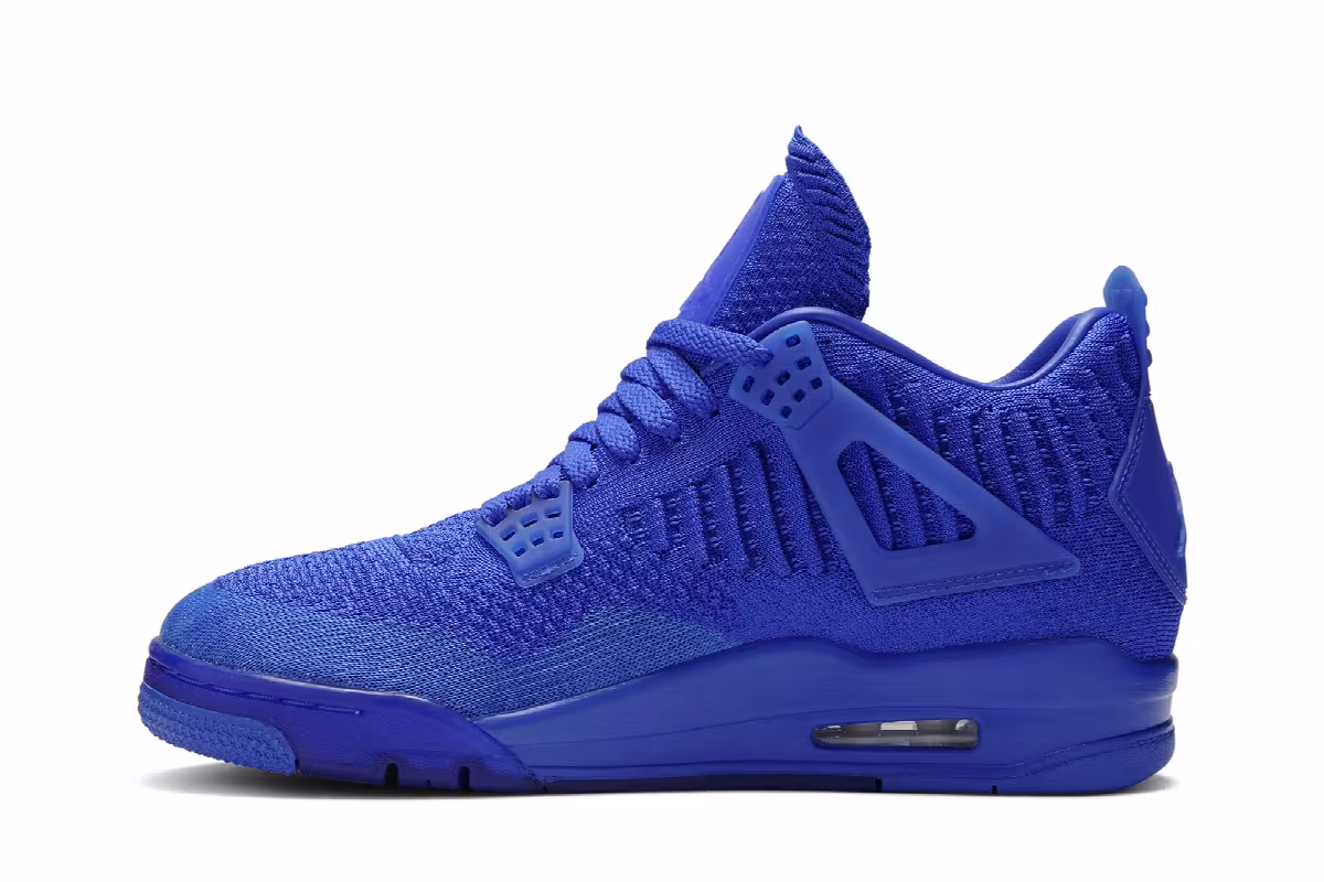 Air Jordan 4 Flyknit Hyper Royal, view 4