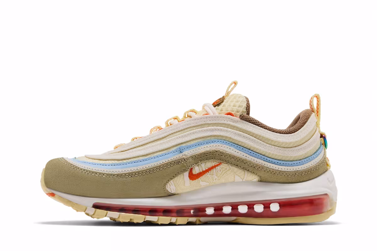 Nike Air Max 97 Alabaster Safety Orange, view 4