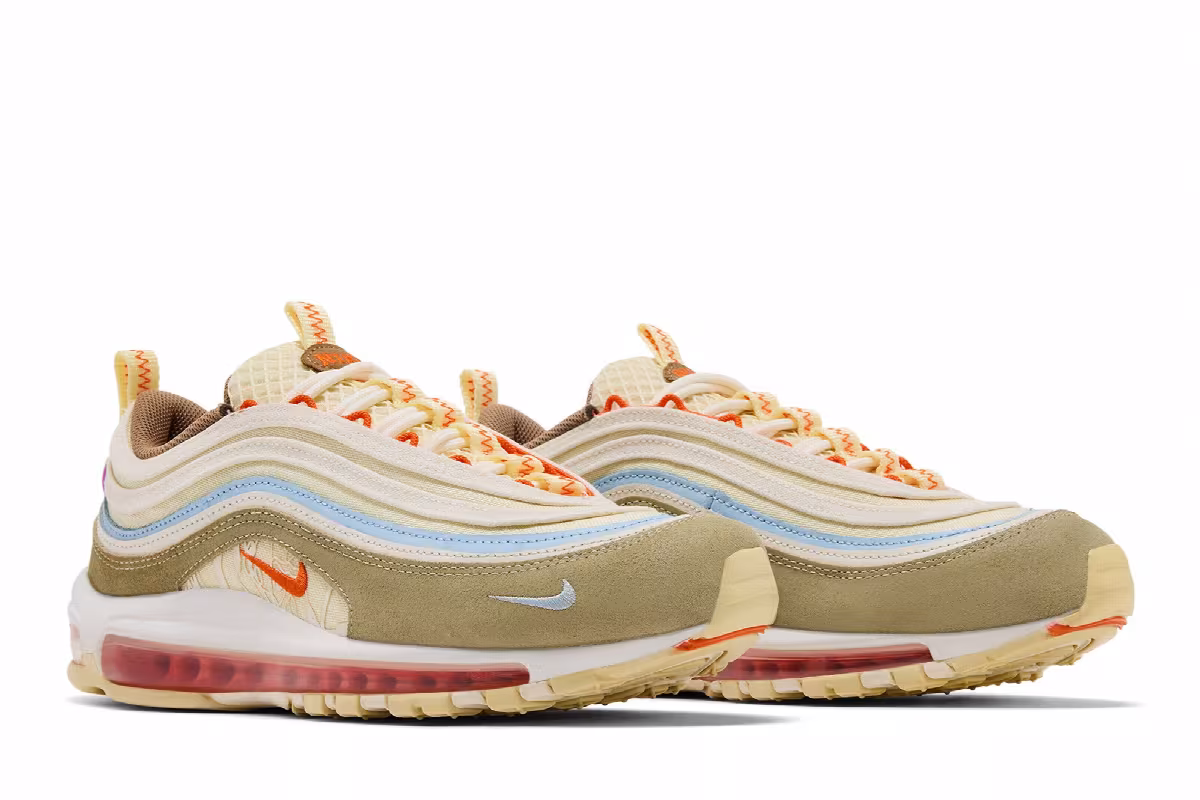 Nike Air Max 97 Alabaster Safety Orange, view 9